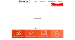 Desktop Screenshot of ambulanciashumana.com.mx