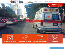 Tablet Screenshot of ambulanciashumana.com.mx